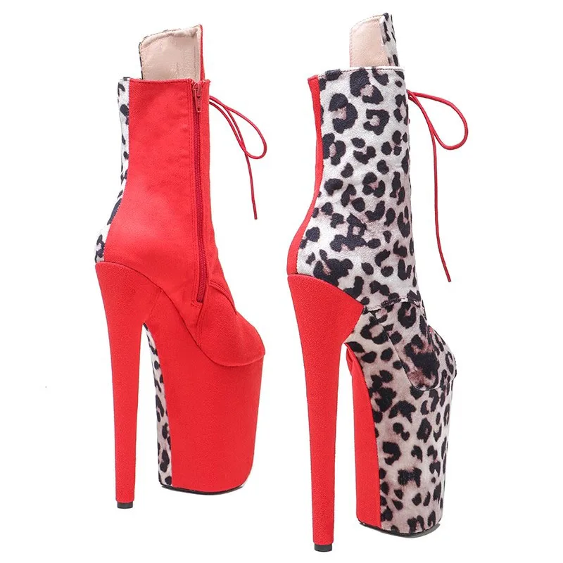 Auman Ale-Bottes en daim à talons hauts pour femmes, Chaussures de soirée à plateforme, Pole Dance, 23cm, 9 pouces, Nouveau, Sexy, Aussi, 052