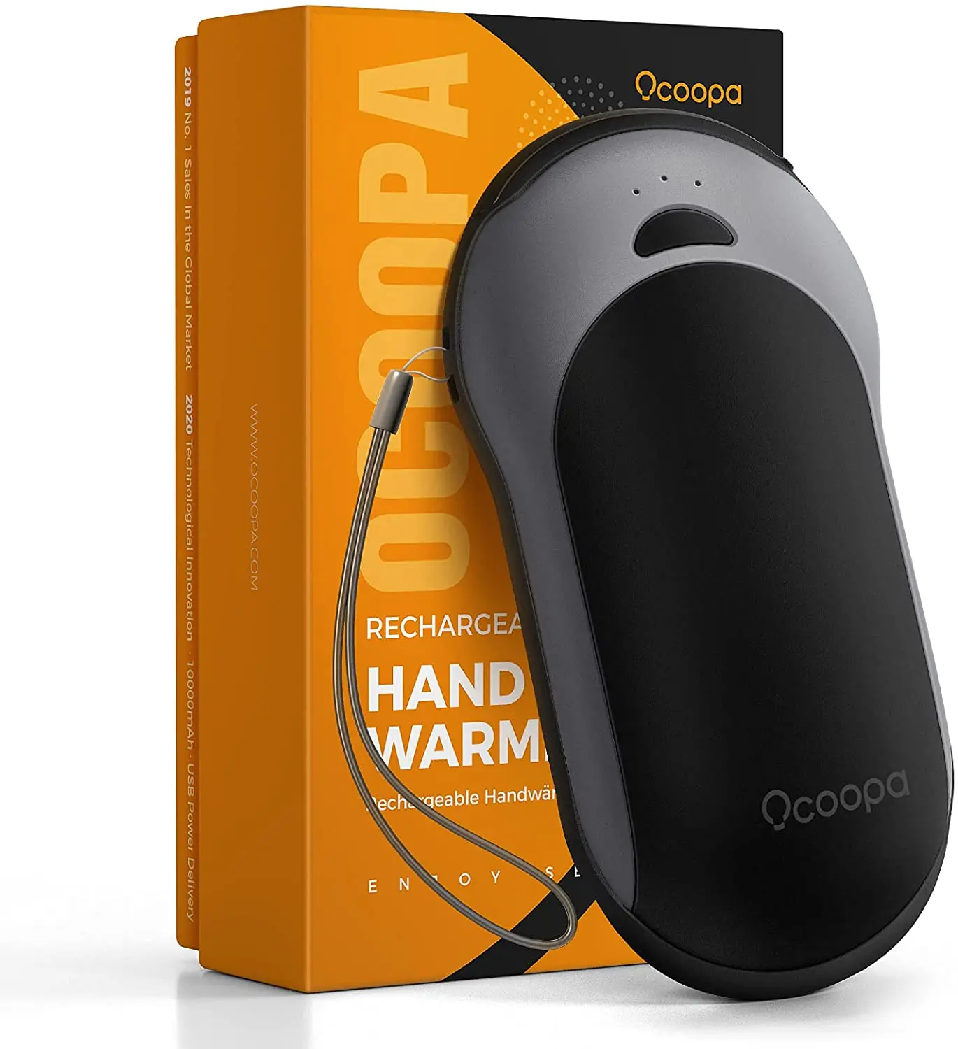 OCOOPA-IP45 Waterproof Hand Warmer, Rechargeable, Up to 15hrs Heat,10000mAh, Durable, Quick Charge, Electric Heater, PD