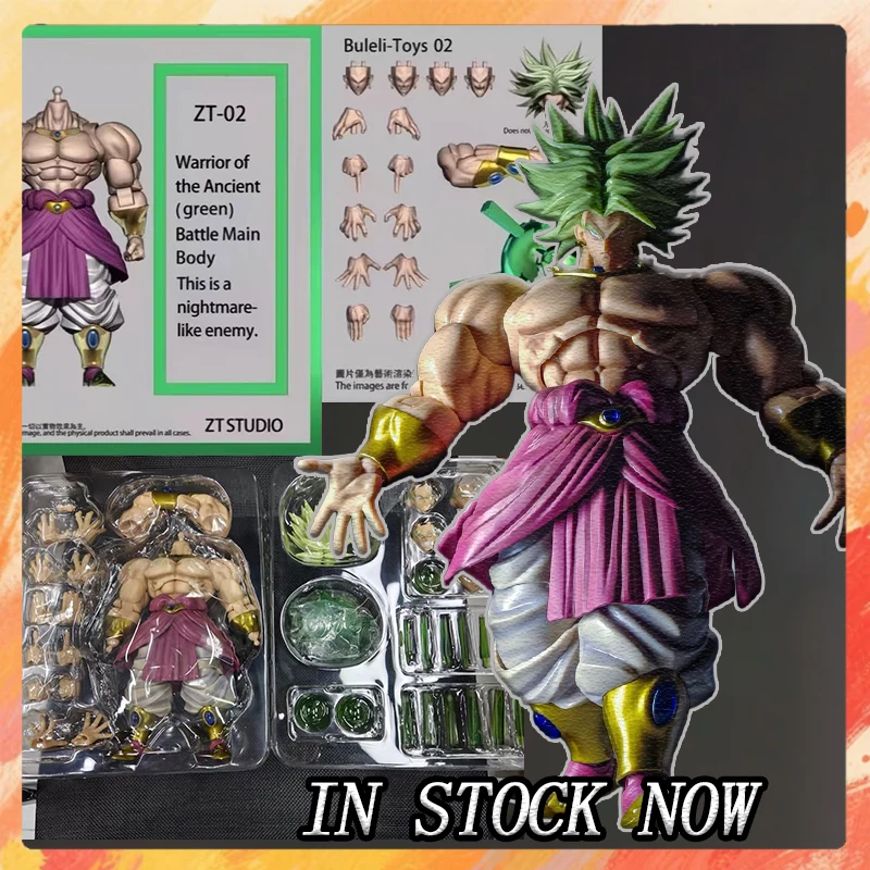 Image of ZT Studio Broly Figur Dragon Ball Super Saiyan Broly 10 Zoll Krieger der alten Anime-Actionfigur Modellspielzeug Geschenke