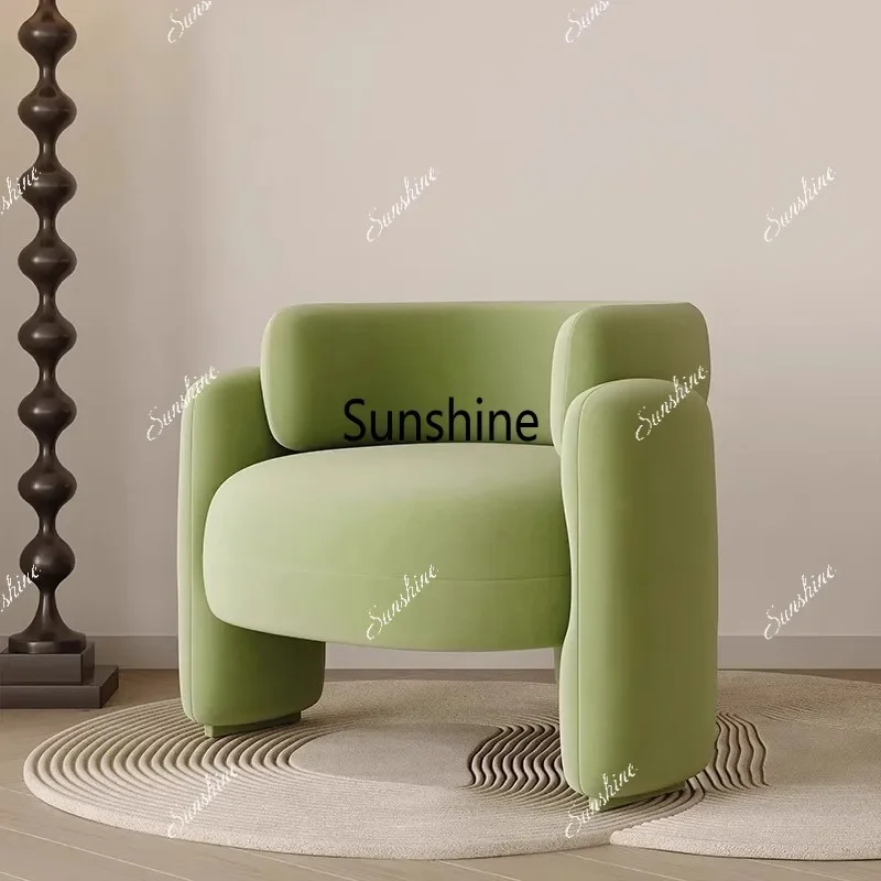 Cream wind single sofa light luxury leisure single chair sitting area reception negotiation chairTJ