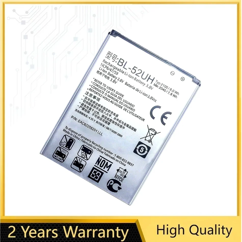 

0 Cycle Replacement Batteries BL-52UH For LG Opimus L70 D320 L65 D285 D280 D320N VS876