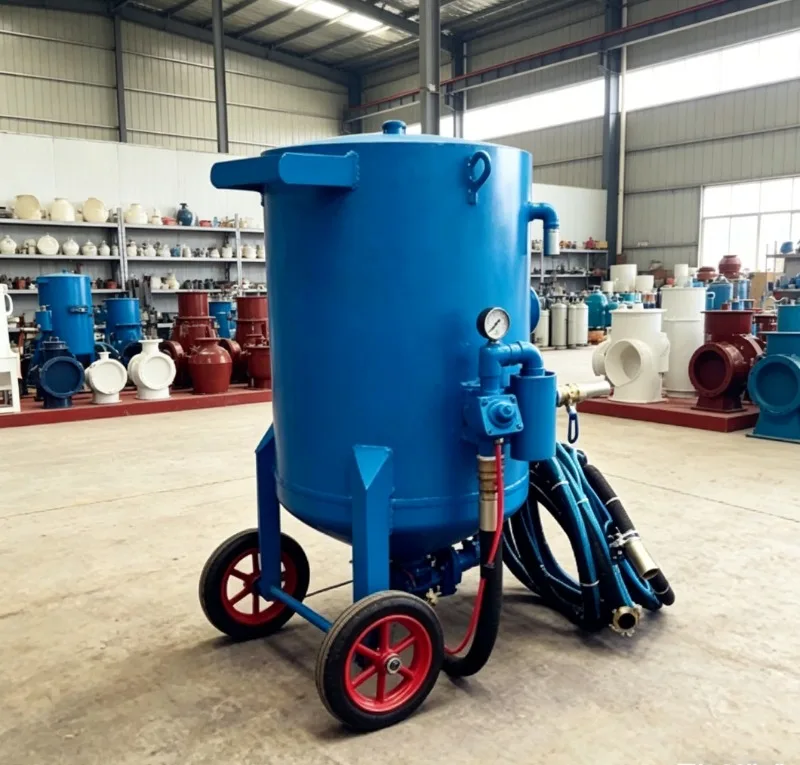 Industrial Pressure Sandblaster 0.5-0.8Mpa For Steel Parts Derusting
