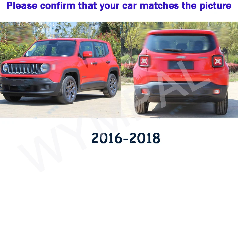 Custom Automotive Car Floor Mats For Jeep Renegade 2016 2017 2018 2019 Auto Luxury Leather Men Women Car Mats Full Coverage