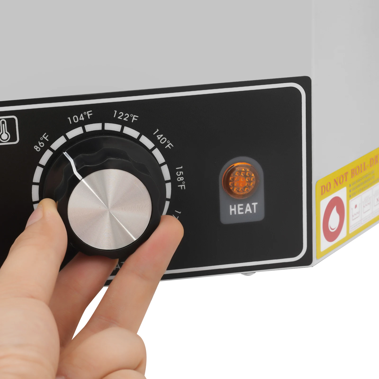 Pemanas Saus Listrik Komersial dengan 2 Wadah, Pemanas Keju dan Cabai Kepala Ganda dengan Pompa, Pemanas Cokelat Ganda 800W