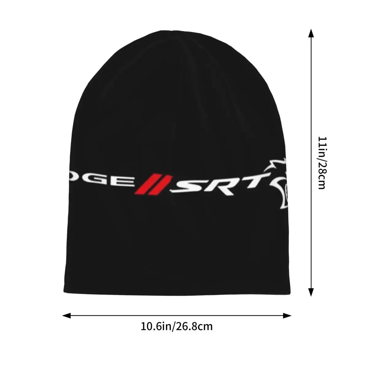 SRT Hellcat Demon Dodge Challenger Car Racing Warm Knitted Cap Bonnet Hat Autumn Winter Outdoor Beanies Hats for Unisex Adult