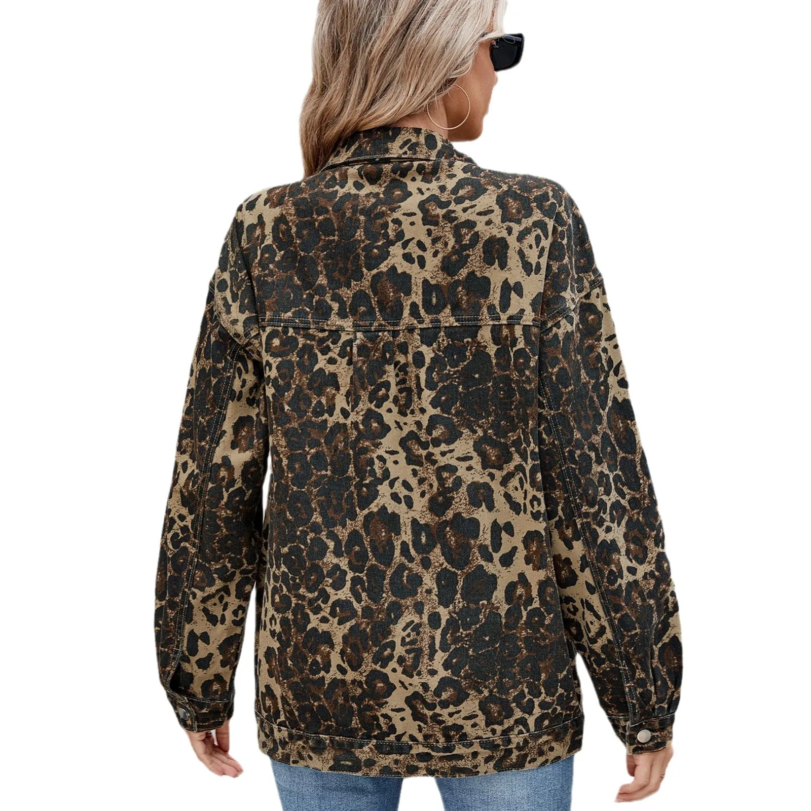 Autumn Winter Denim Jacket Women Washed Coat Top Vintage Single Breasted Turn Down Collar Pockets Outerwear Y2k 2025 Streetwear