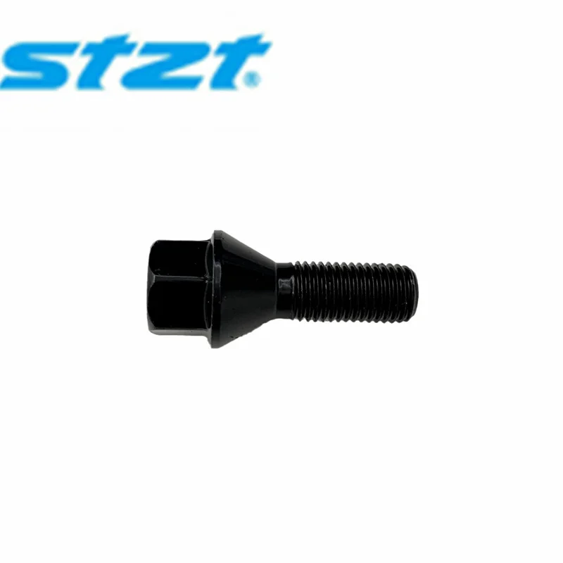 STZT 36136781150 Grade Black Hub Bolt for bmw E30 E46 E90 E93 E28 E34 E60 3613 6781 150 Wheel Bolt Car Wheel Bolts