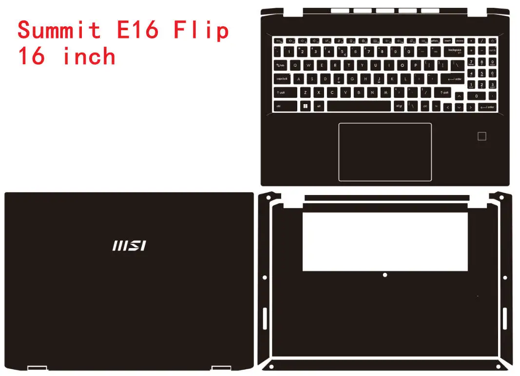 

Для MSI Summit E16 Flip A11MT A12UCT A13MT A1MTG 2024 2023 2022 2021 предварительно вырезанная виниловая наклейка для ноутбука, защитная наклейка для кожи