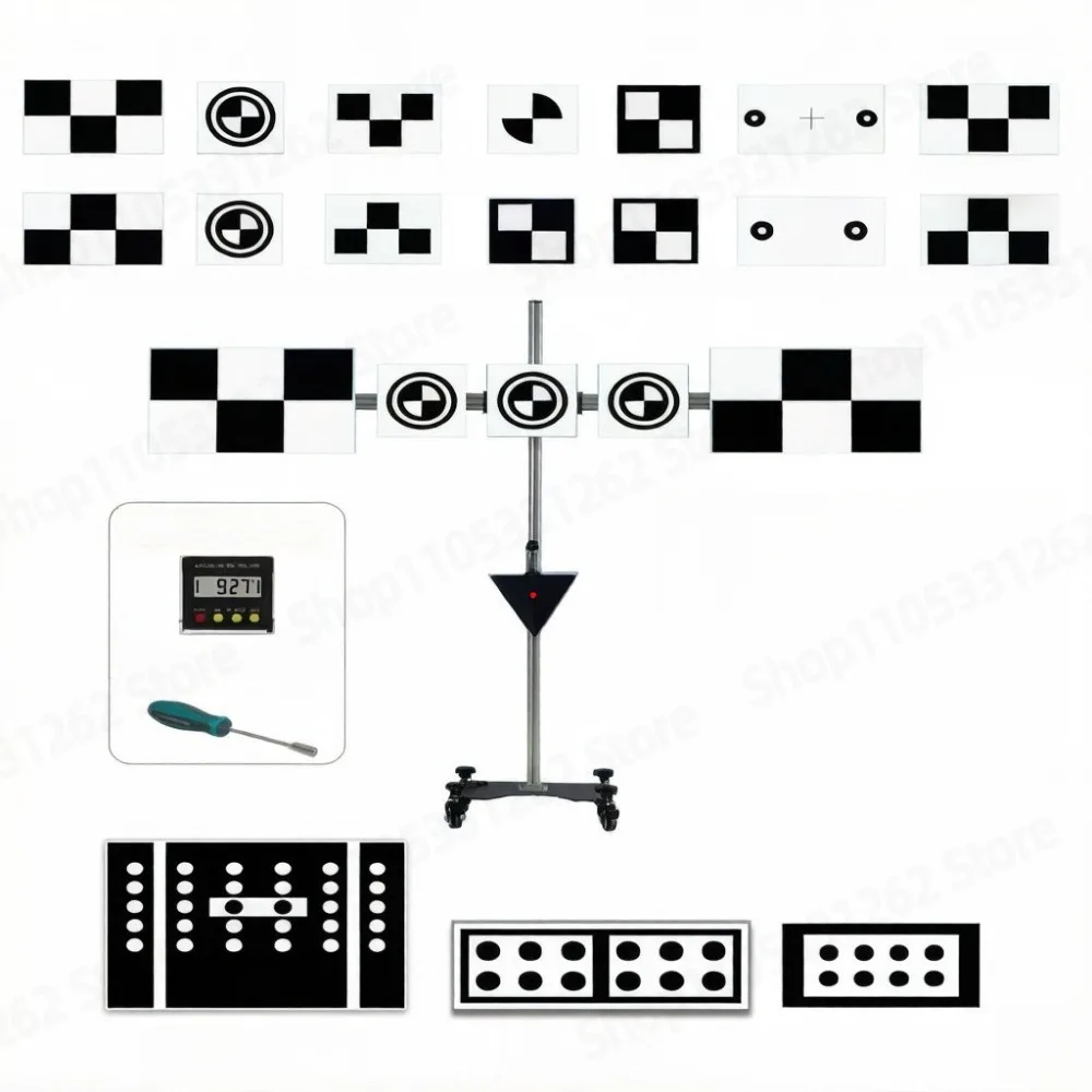 Complete ADAS Calibration Kit ACC mmWave Radar Japanese Cars,Front Rear Camera for Toyota Honda VW Porsche, for Honda Blind Spot
