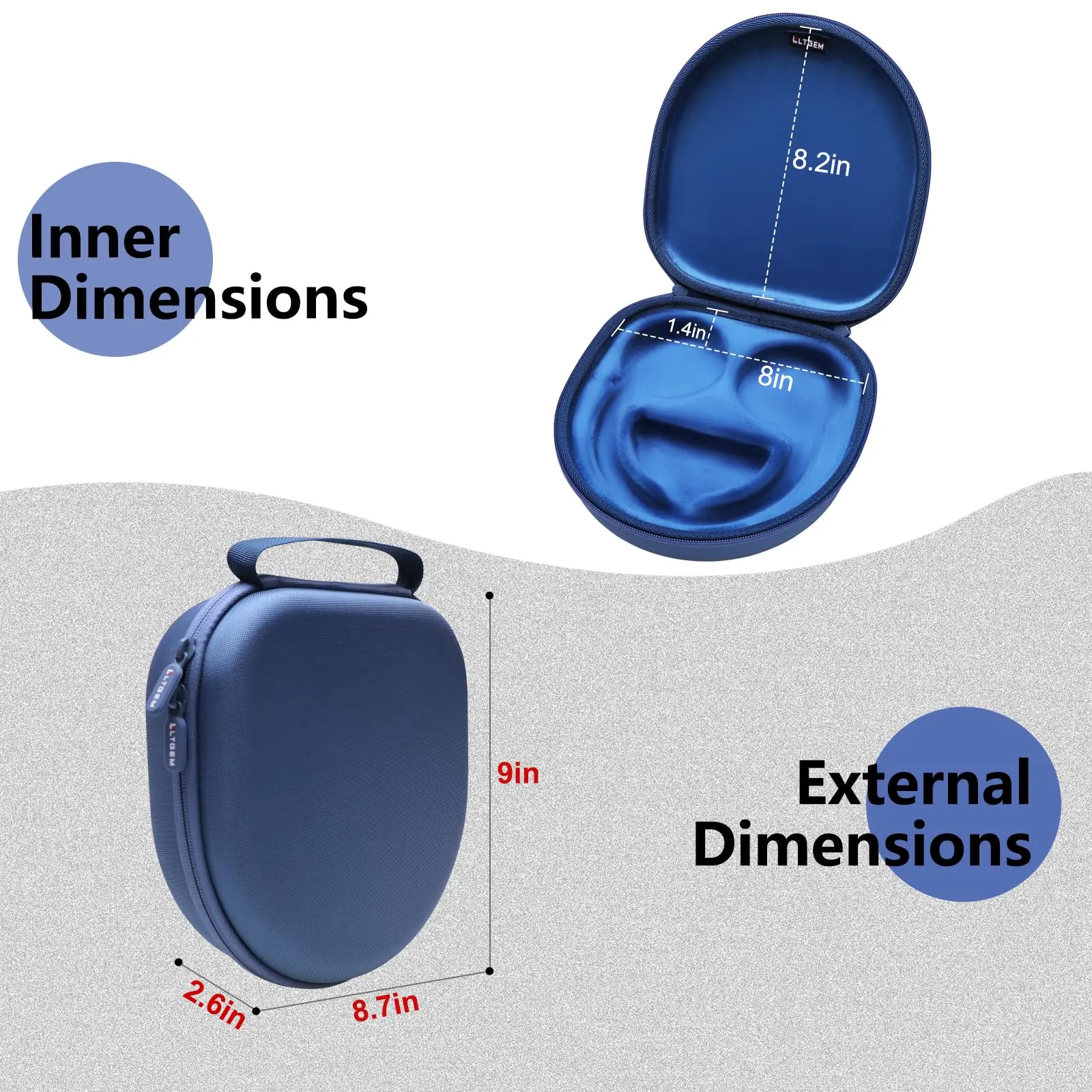 LTGEM Case Compatible with Silensys E7 / MOVSSOU E7 / COWIN E7 Active Noise Cancelling Headphones, Purple