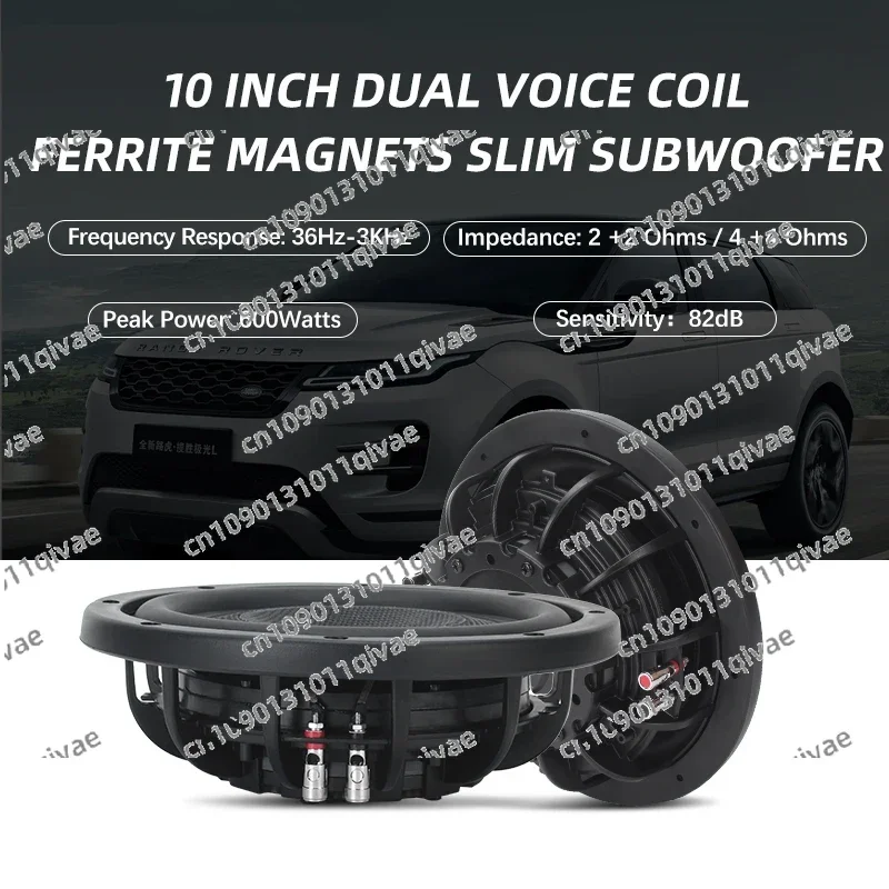 مضخم صوت السيارة قوة كبيرة 10/12 بوصة مضخم صوت سلبي للسيارة ملف صوتي مزدوج مكبر صوت جهير نقي