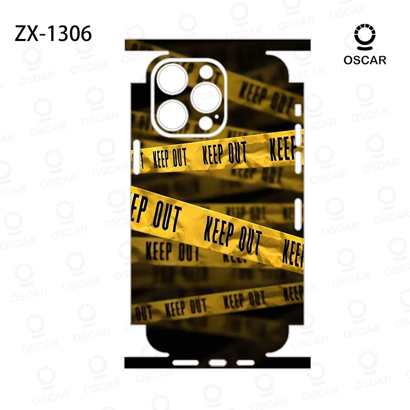 OscarSkinZ Wrap Voor iPhone 16 Pro Max Sticker 15 14 Plus Terug Film 13 12 Mini Beschermende sticker Zijframe Terug Protector