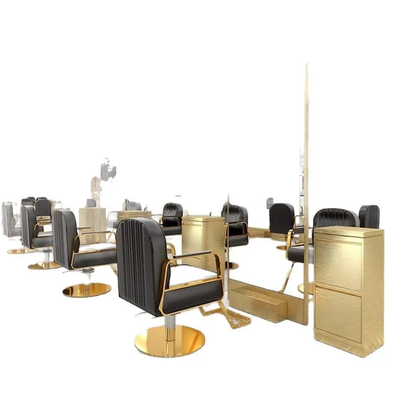 

Barber shop mirror perm area floor-to-ceiling single and double-sided mirror stainless steel