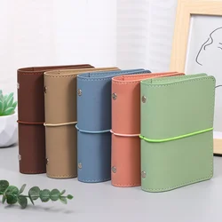A7 notebook with 5 holes, loose leaf notebook, m5 simple, artistic, high aesthetic, ins style, soft leather notebook, portable