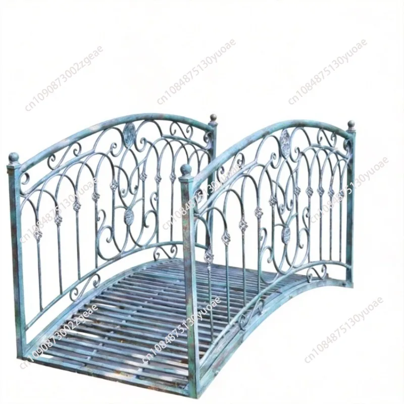 American old bold outdoor wrought iron arch bridge outdoor arch bridge park courtyard villa courtyard decoration
