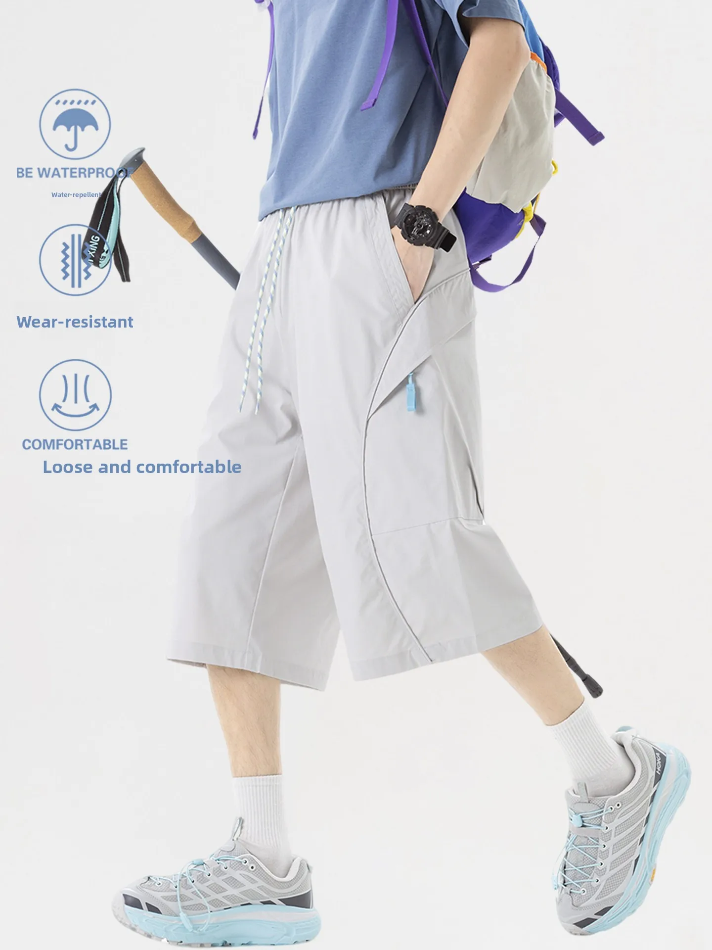 

Outdoor Climbing Shorts Men's Summer Quick Dry Breathable Wear Resistant Loose Fit Workwear Pants Mountain Series