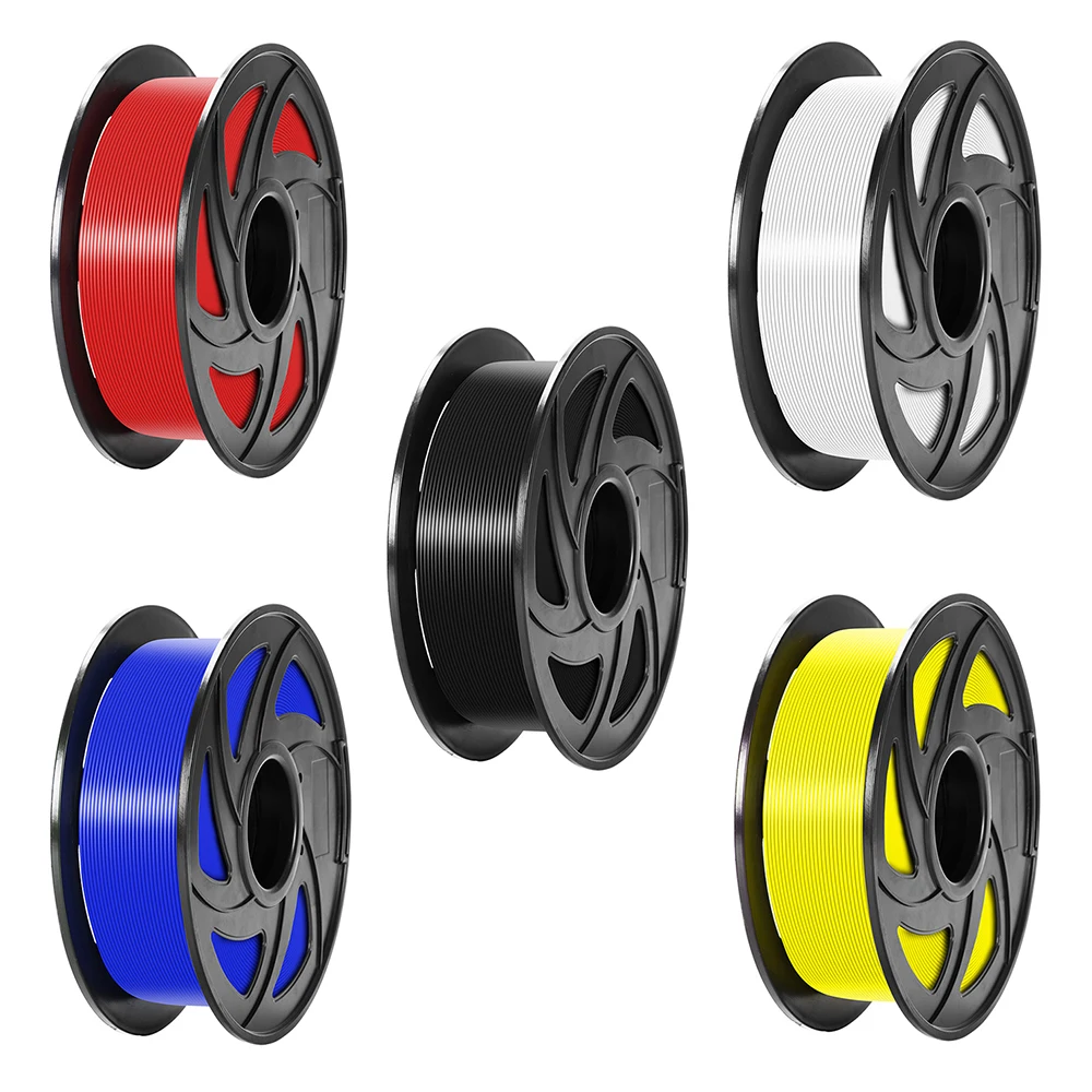 Top 3D Printer Parts & Accessories 0.25kg/Roll Diameter 1.75mm PLA Filament with White Black Red Blue Yellow Pink Green