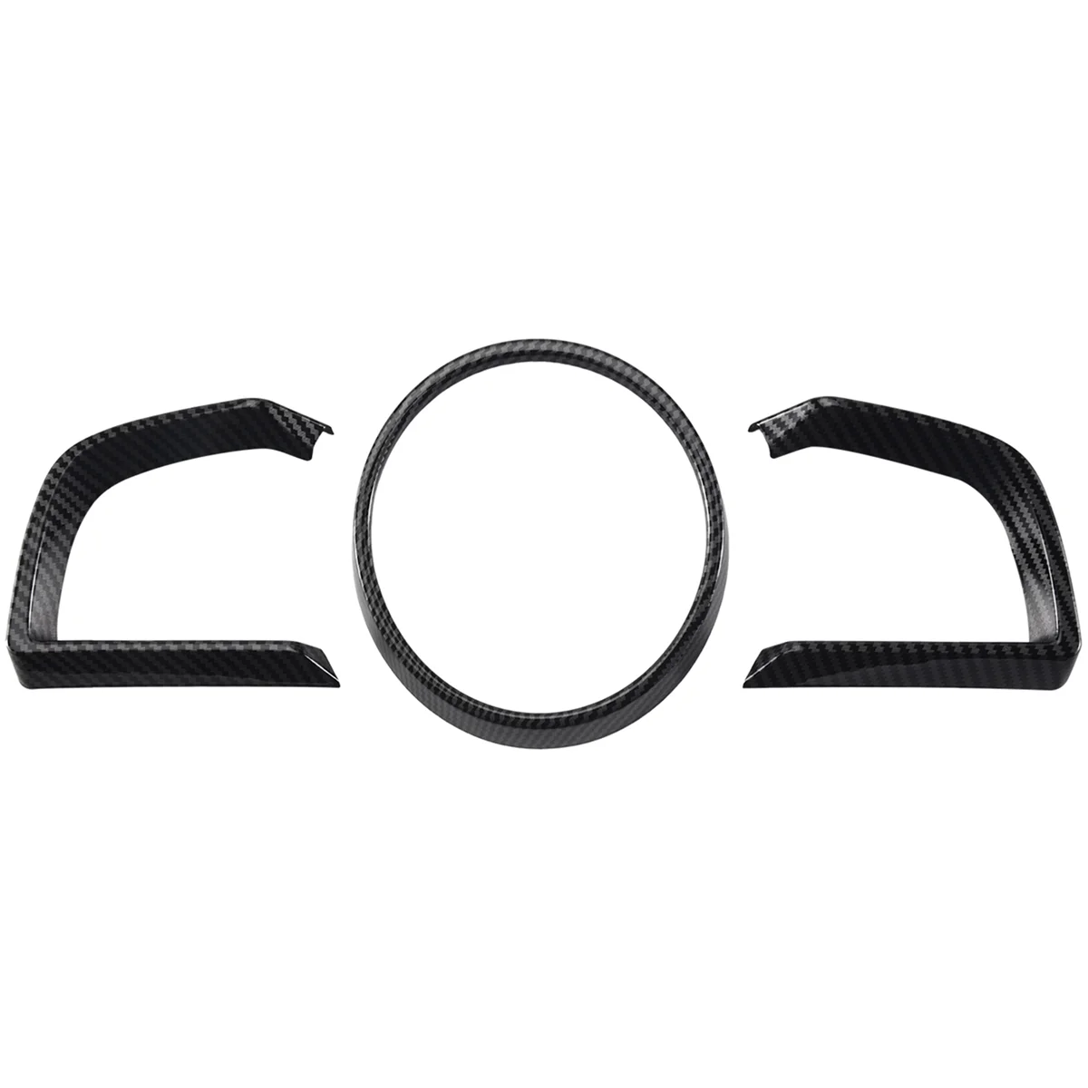 لمازدا 3 Axela 2014-2018 ألياف الكربون لوحة القيادة الداخلية أداة غطاء إطاري الكسوة #2