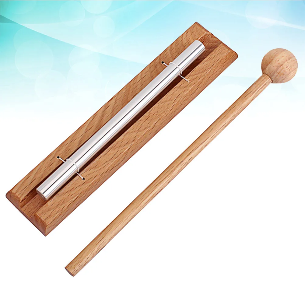 Varilla de carillón de viento, percusión duradera marrón claro para niños, para meditación en el aula, desarrollo Musical, xilófono para niños pequeños de 1 tono