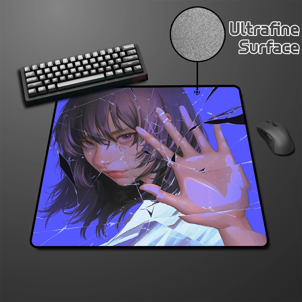 Ultrafine Surface E-Sports Mouse Pad Premium Locking Edge Anime Mousepad Kanami Sai Gaming Mouse Mat Pc Gamer Computer Desk Mat