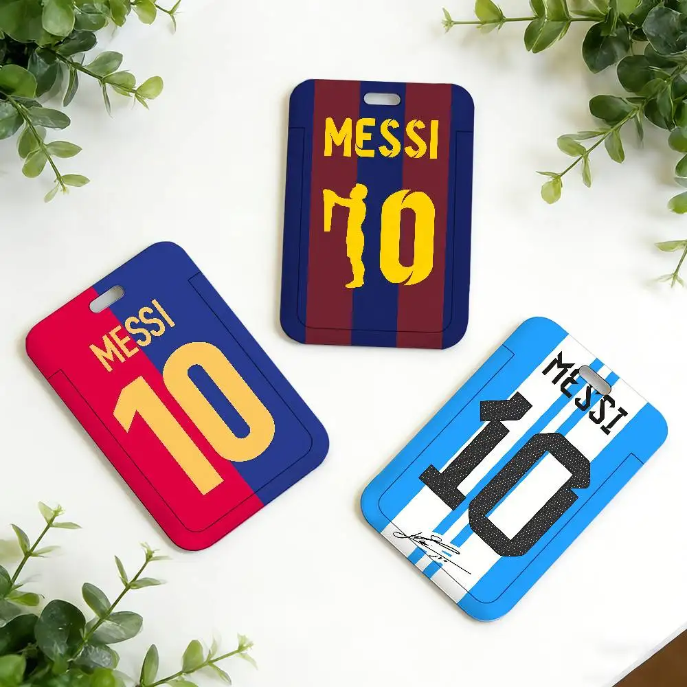 Football M-messi 10 ID Card Holder Neck Strap Pendant Door Holder Lanyards Keychain Work Credential Case Gift