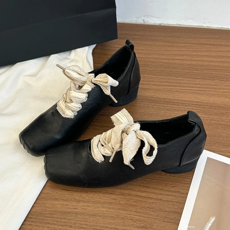 

Женские туфли на каблуке с квадратным носком, дизайнерские летние новые лоферы 2024, сандалии, элегантная обувь для вечеринок на массивном каблуке, женские туфли-лодочки, Zapatillas Mujer