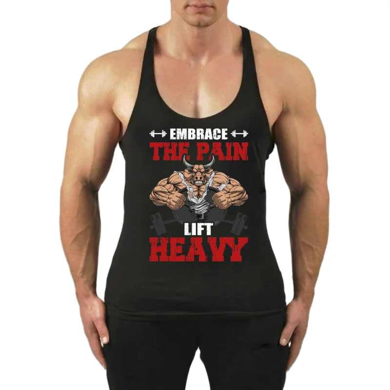 Men's 2025 Ultimate Y-Back Vest, Light Cotton Fabric, Perfect for Gym Workouts, Bodybuilding & Training