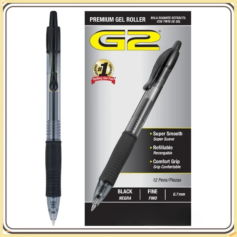 

12-Pack Black Gel Roller Pens, 0.7mm Fine Tip for Smooth Writing – Ideal for School Notes, Office Work & Daily Journaling