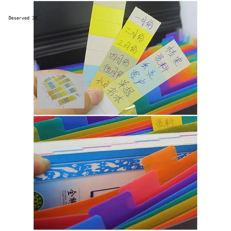 13/24/36/48/60/72 Pockets Classified File Folder Telescopic Standing Extension Folder Desktop Storage Rack