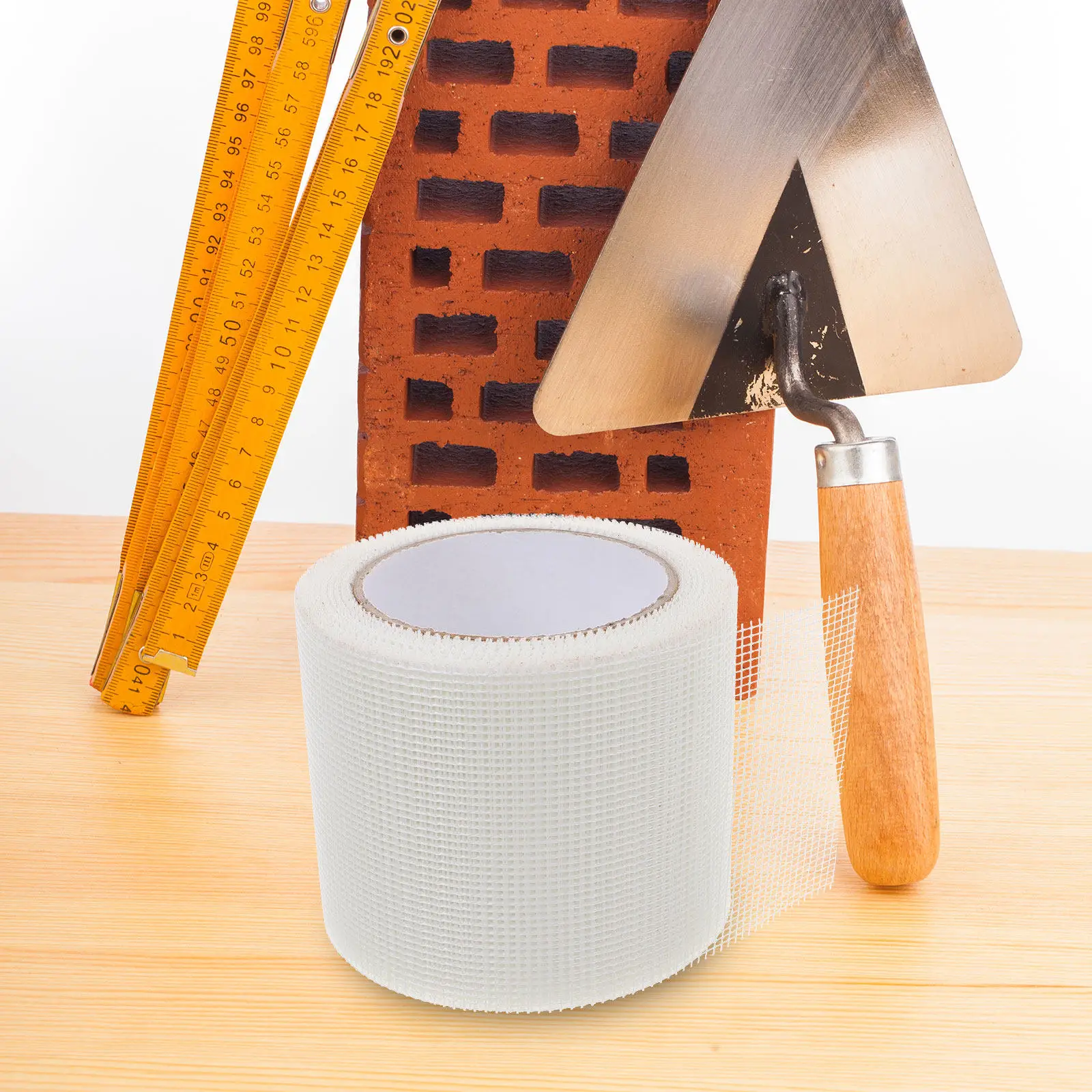 1 Roll Self Adhesive Fiberglass Drywall Mesh Tape Patch Tape for Dry Wall Repair Crack Sealing and Wall Repair