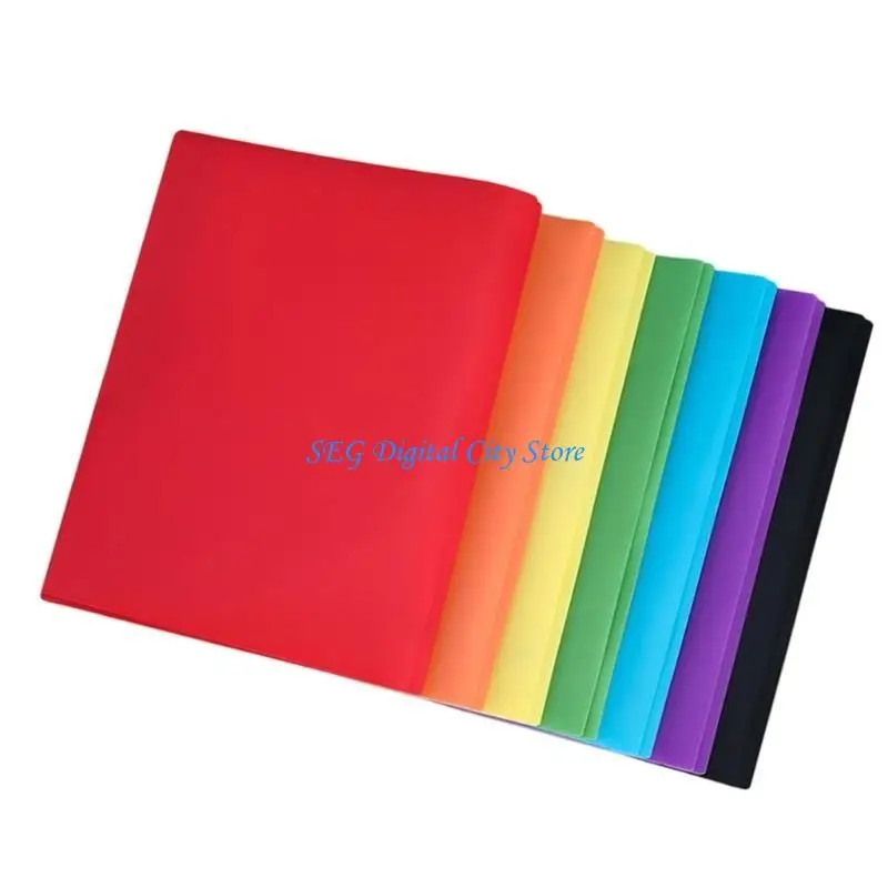 

U75B Set of 7 Multicolor Plastic Document Organizers Folders Document Storage System Plastic Texture Office Supplies