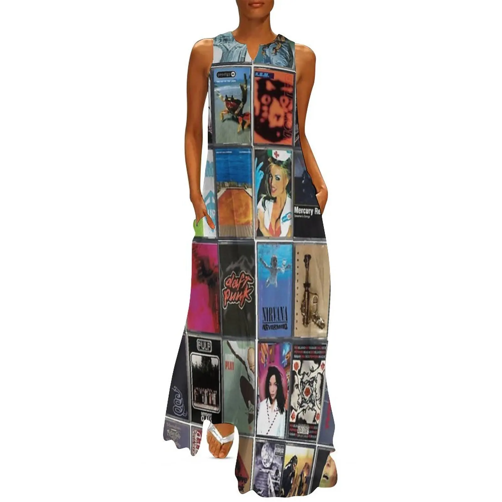 

Music of the 1990s - 90's Album Cover Art Long Dress cocktail dresses luxury dresses Evening dresses