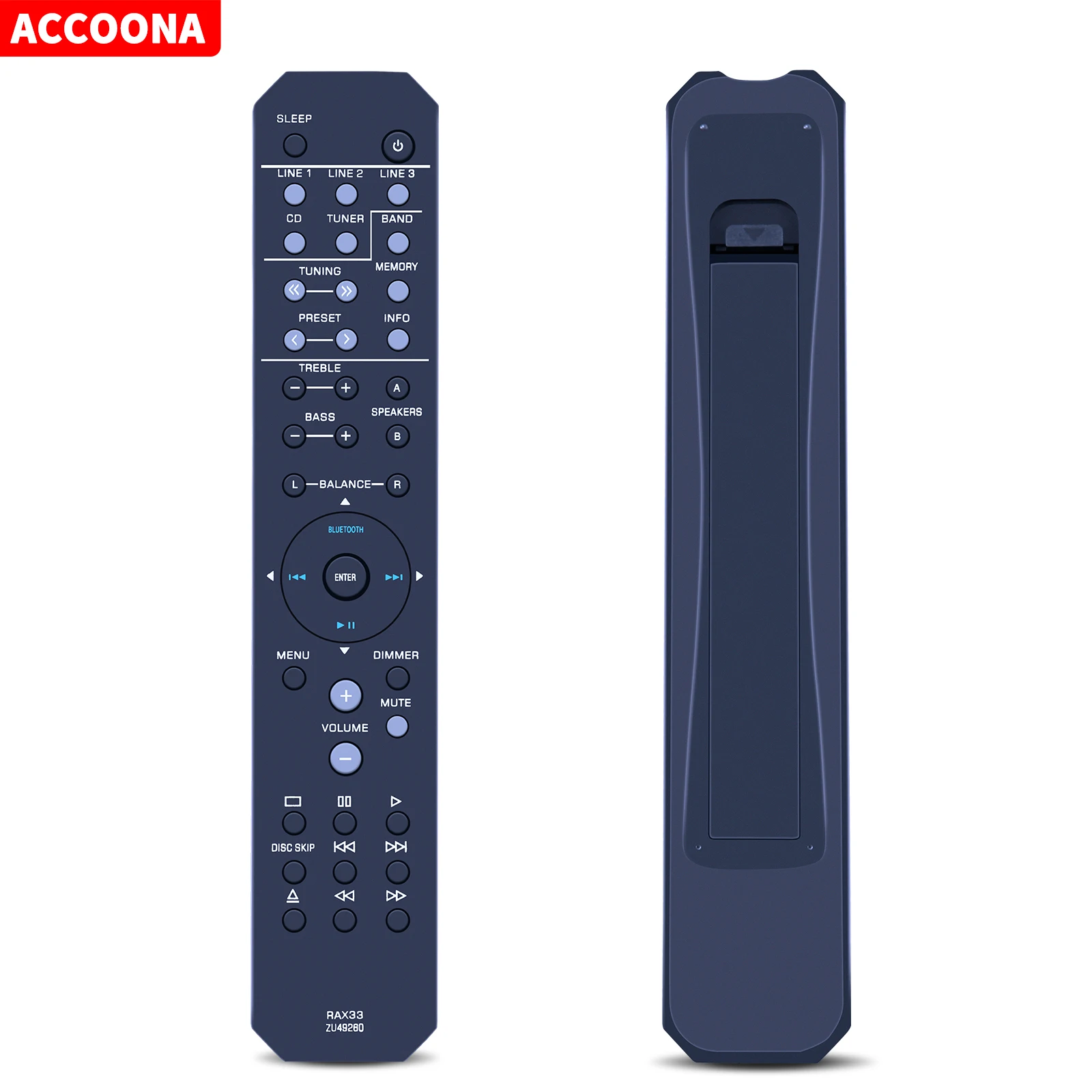 New RAX33 Remote Control For Yamaha Audio/Video RAX33 ZU492600 R-S202 Network Natural Sound Stereo Receiver R-S202D RAS13