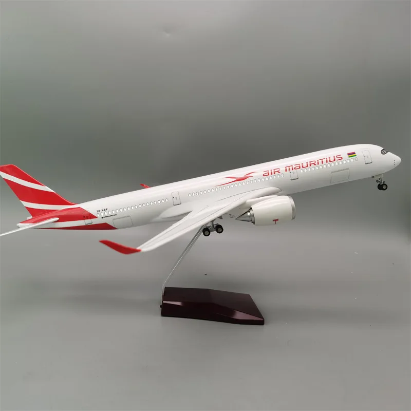 

47cm 1:85 Scale Model Air Mauritius 350 Airlines Airplane Airways Diecast Resin Aircraft Collection Decoration Display Toys Gift