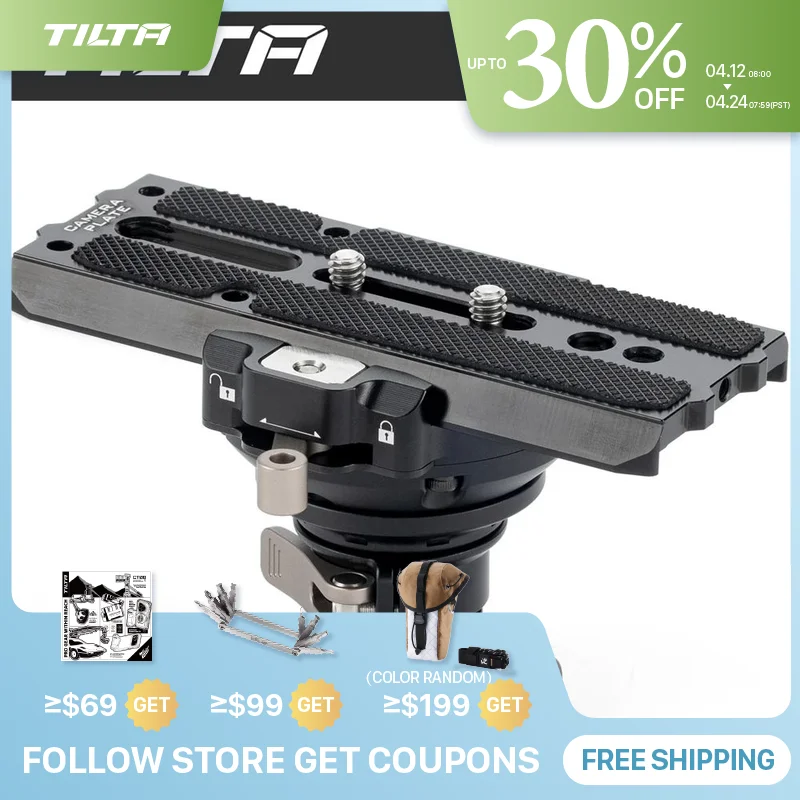 

TILTA GSS-T01-QPA Manfrotto Quick Release Plate Adapter для Tilta Float стабилизирующий рычаг DJI Ronin 4D