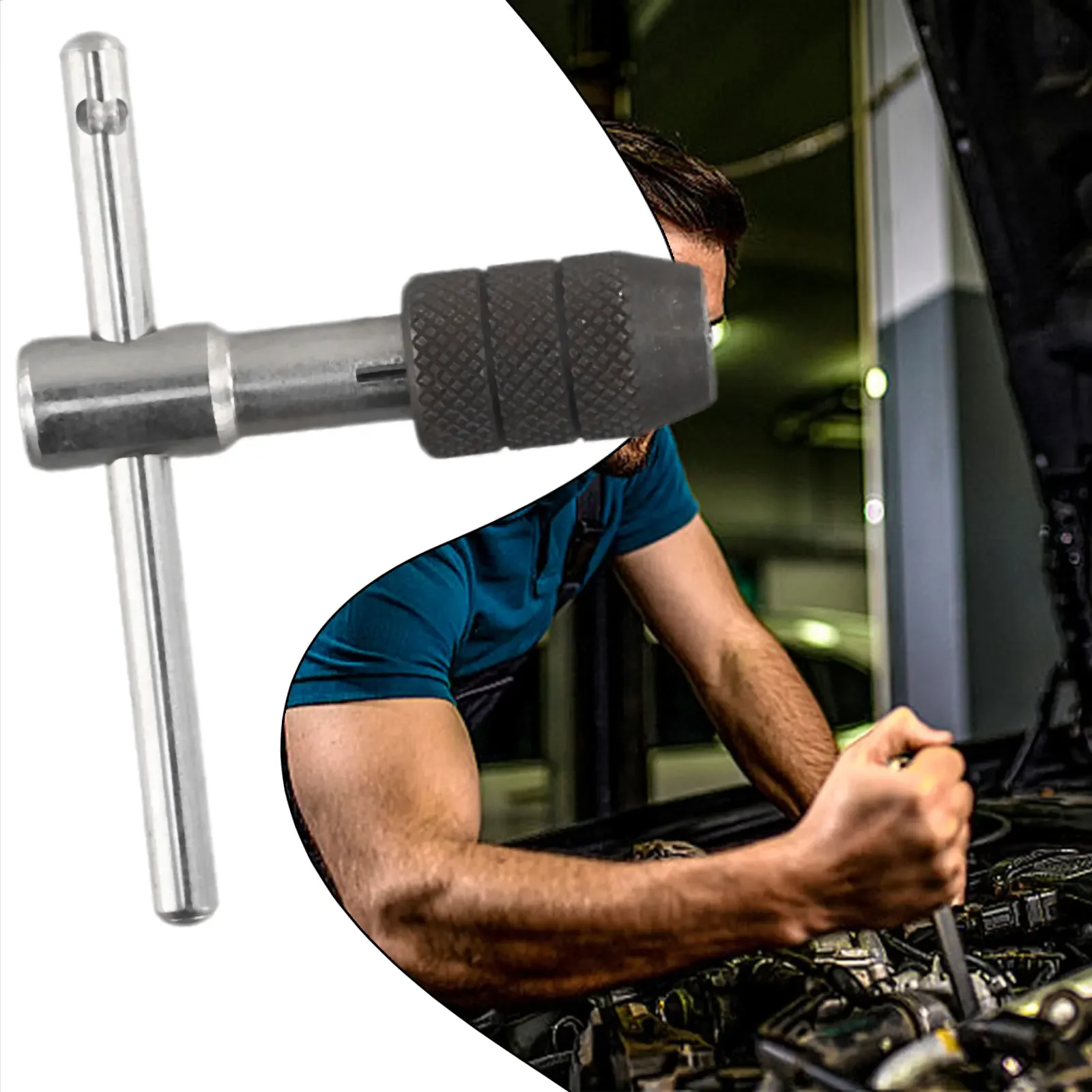 

Adjustable T Type Tap Wrench Hand Thread Tap Holder for M3 M6 M5 M8 M6 Carbon Steel Tool for Precision Tapping