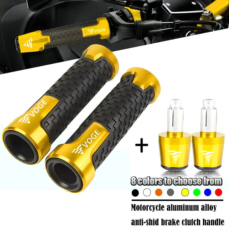 For Voge DS525X DS625X DS900/900X 500R/AC 500DS 300AC/R 650 600 Ds 300/250RR Motorcycle Handlebar Grips Handle Bar Cap End Plugs