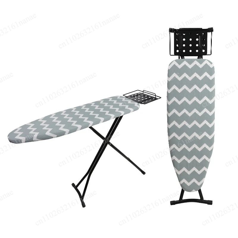 Professional Ironing Board Foldable  Wide Worktop Ironing Boards Stable Metal Frame Adjustable Height With Iron Rack