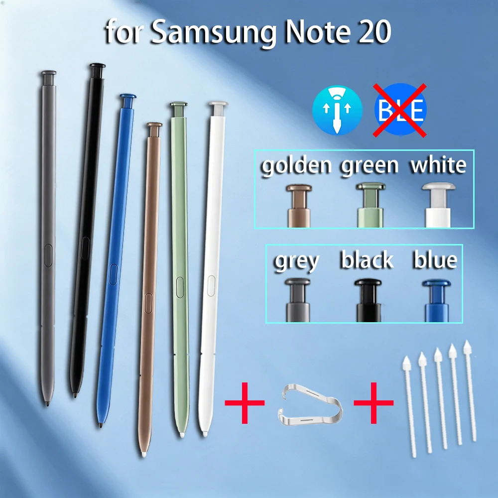 Repuesto de S Pen para Samsung Galaxy Note 20 / Note 20 Ultra, Lápiz Táctil S Pen sin Bluetooth + Puntas/Puntas de Repuesto