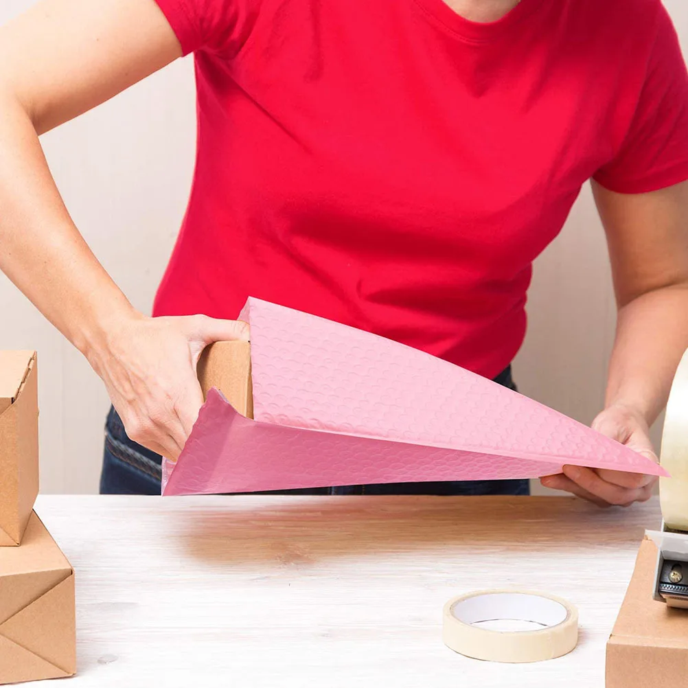 

25 шт. почтовых пакетов с пузырчатой пленкой, мягкие, водонепроницаемые, самоклеящиеся, для защиты телефонов, косметики, ювелирных изделий