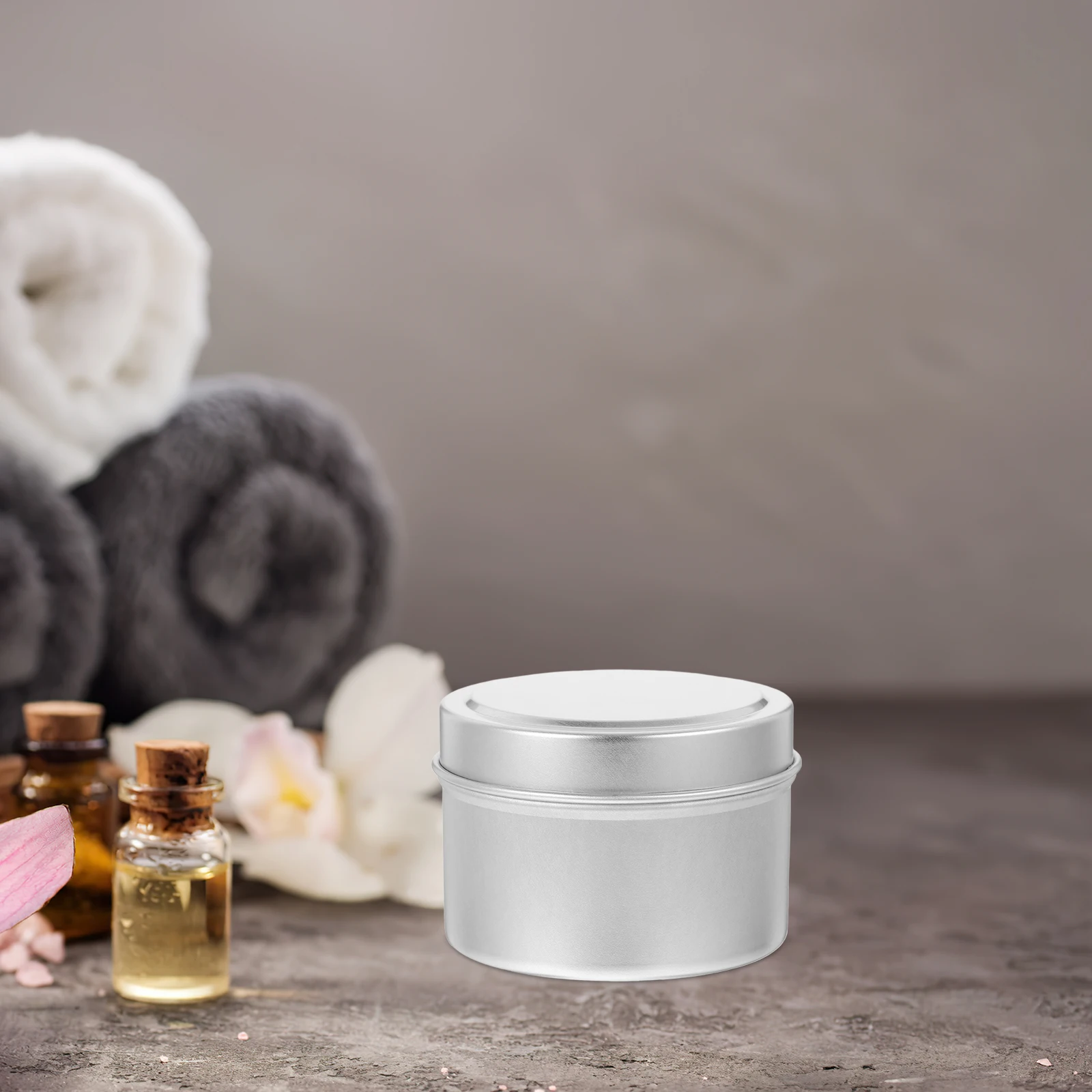 

4pcs Aromatherapy Gift Can Jars Metal Containers Empty Tin Storage Tea Light Holders Mini Iron Wear Resistant