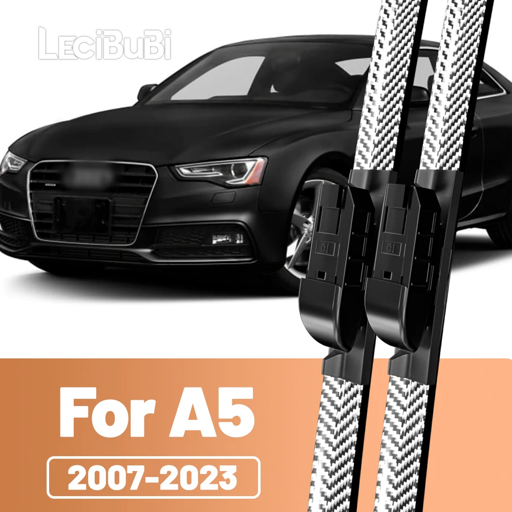 2 stücke Frontscheibe Scheibenwischerblätter Carbon Faser Scheibenwischer Für Audi A5 2007-2023 2008 2011 2013 2014 2015 2016 2017 2018