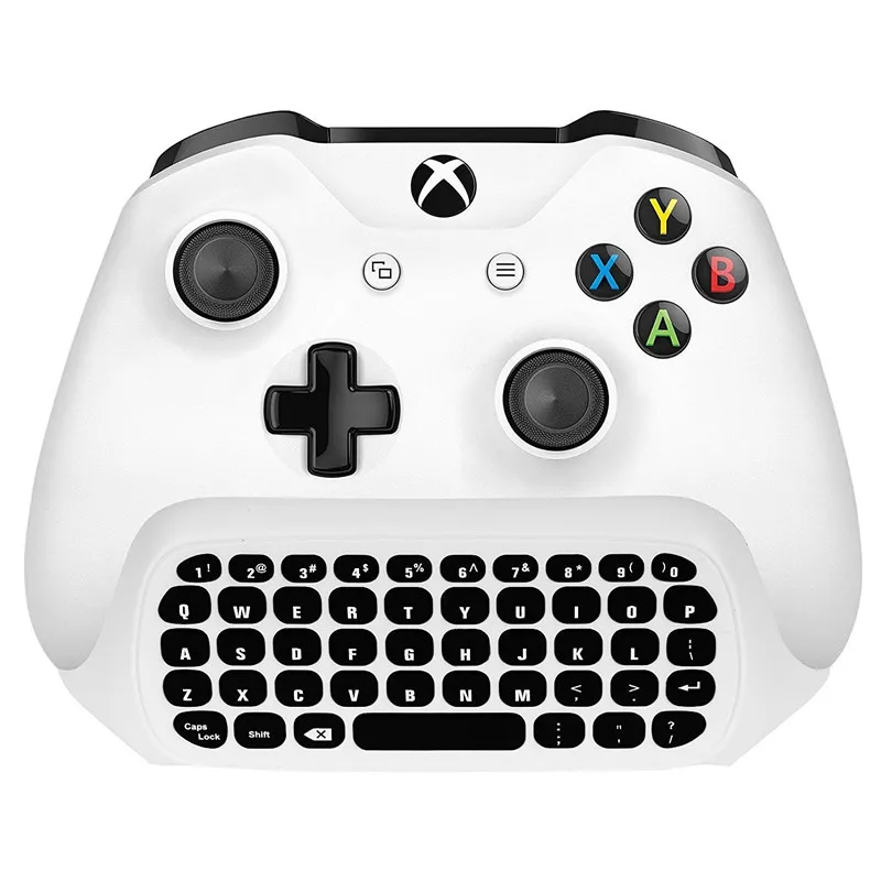 2.4G Wireless Keyboard For Xbox Series X/S Controller With Receiver Headset & Audio Jack Chatpad For Xbox One S/X Game KeyPad