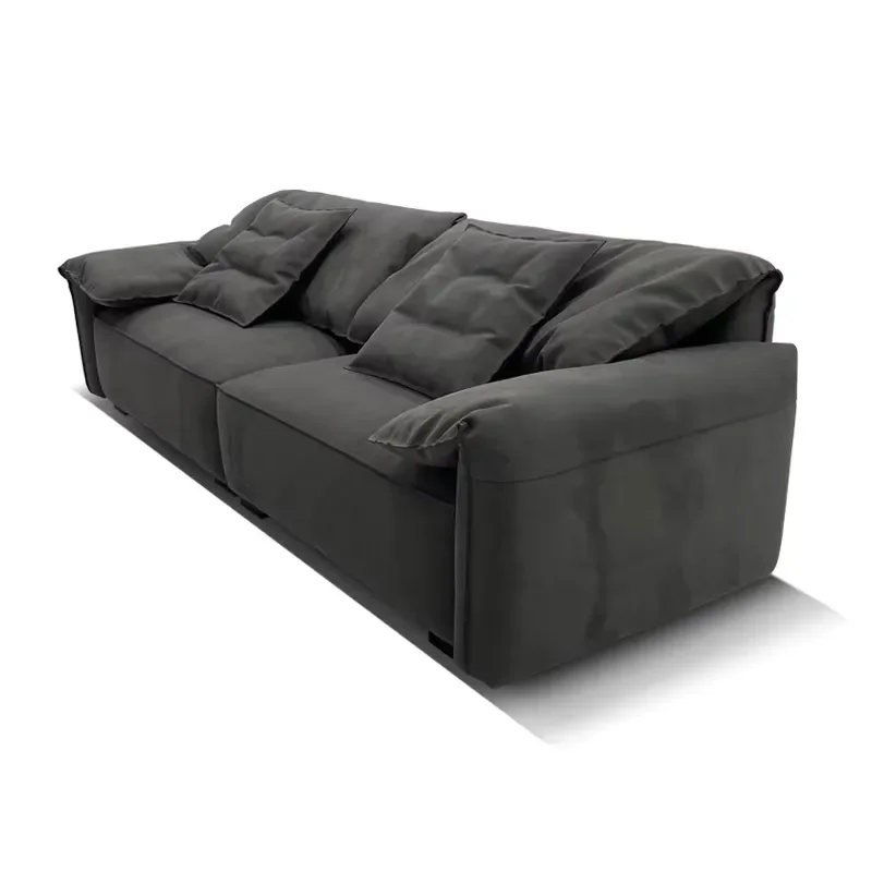 Italian Modern High End Elephant Ear Fabric Sofa Set Eco Friendly Durable Living Room Furniture