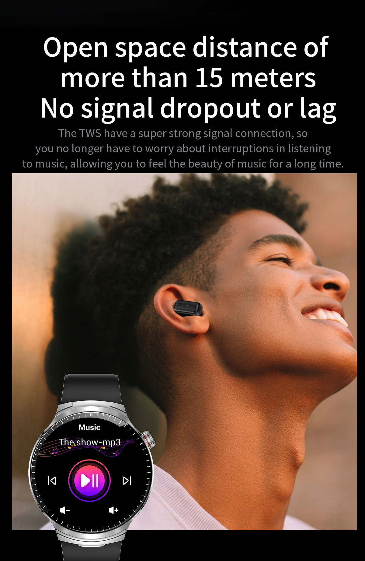 LIGE 2026 Neue TWS 2-in-1 Kopfhörer Smartwatch 1,85 Zoll Bluetooth-Anruf Herren Ohrhörer Smartwatch Herzfrequenz Gesundheitsmonitor Musik-Uhr – Detail 7