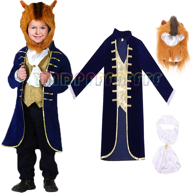 L'histoire de la belle et la bête est interprétée comme des costumes de jeu de rôle, des tenues de carnaval pour Halloween et Pâques.