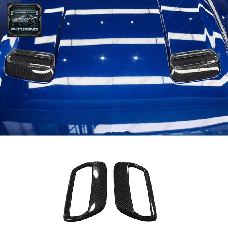

Carbon Fiber Car Engine Hood Vent for Ford Mustang 2018-2023 Hood Bonnet Vents Scoop Car Parts