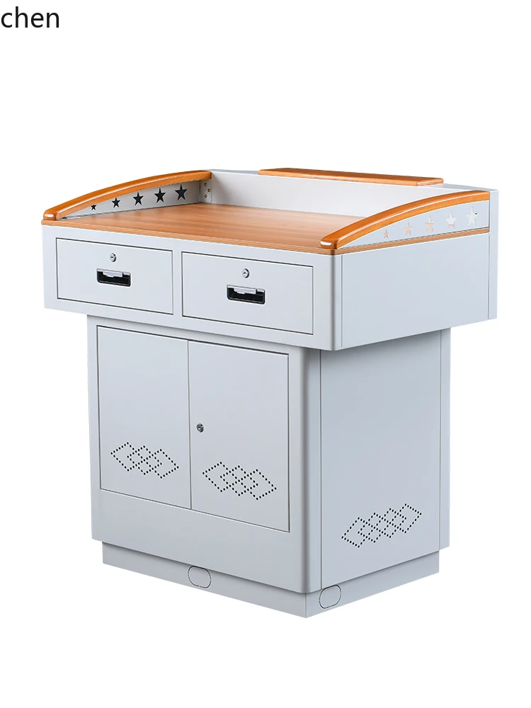 HT Multimedia Podium Steel Multifunctional School Podium Table Speech Center Console