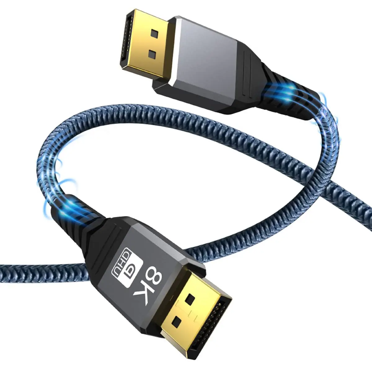 8K 60Hz 4K 144Hz Support Displayport Cable DP 1.4 High Refresh Rate Picture For Gaming Monitor Computer Gaming Setup Video Cable