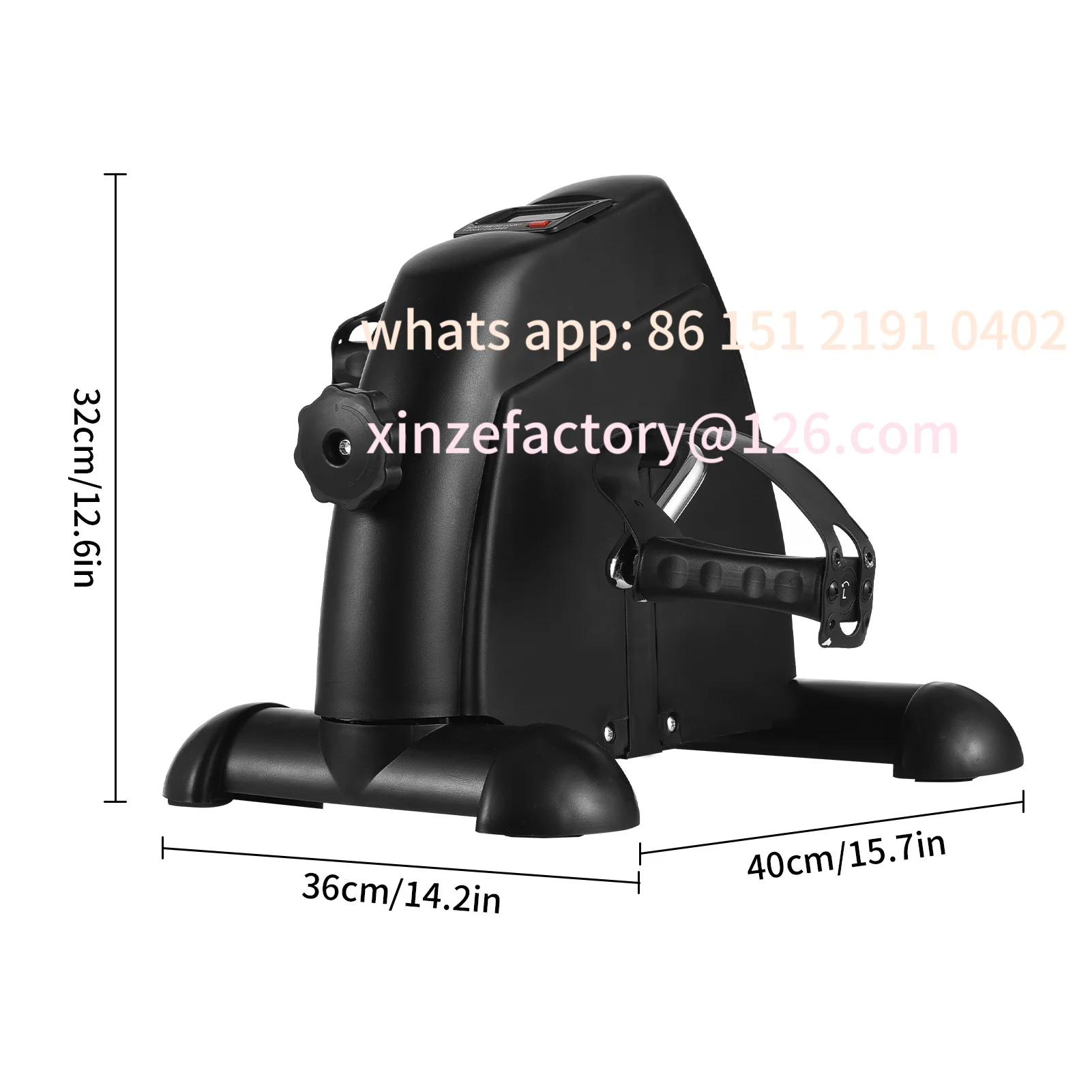 

Customizable Mini Exercise Bike Arm and Leg Trainer Adjustable Foot Pedal Exercise Machine LCD Display Portable Pedal Trainer